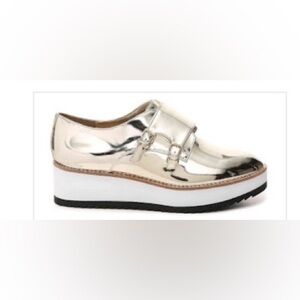 Aldo mirrored platform loafers, "Kerrina" woman’s size 7